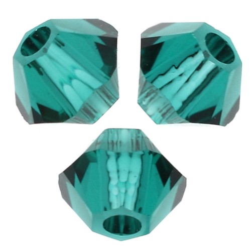 Peonzas de cristal Swarovski 5328 3 mm Esmeralda x50
