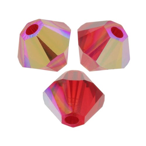 Peonzas de cristal Swarovski 5328 3 mm Light Siam AB x50