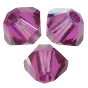 Peonzas de cristal puro 5328 3 mm - Fucsia AB x50