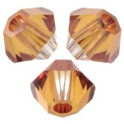 Peonzas de cristal Swarovski 5328 3 mm - Cobre cristal x50