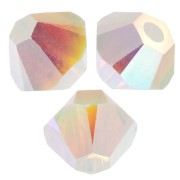 Swarovski 5328 Peonzas de cristal de 3 mm - Ópalo blanco AB 2X x50