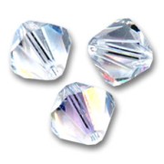 Peonzas de cristal Swarovski 5328 3 mm Crystal Moonlight x50