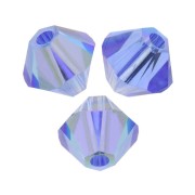Toupies en cristal Swarovski 5328 3 mm Sapphire AB x50