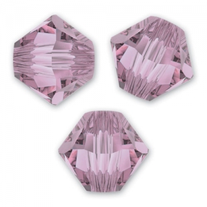 Peonzas de cristal Swarovski 5328 3 mm Cristal Rosa Antiguo x50