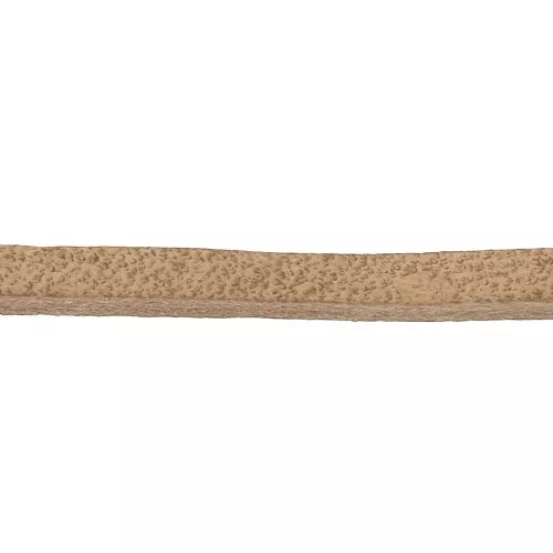 Cordón cuero europeo cuadrado 3 mm Natural x1m
