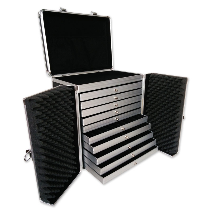 Maletín para joyas con profesional cm Negro - Perles & Co