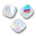 Toupies en cristal Swarovski 5328 4 mm White Opal AB x50