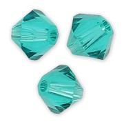 Toupies en cristal Swarovski 5328 4 mm Blue Zircon x50