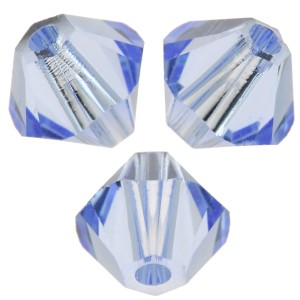 Toupies en cristal Swarovski 5328 4 mm Light Sapphire x50