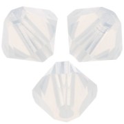 Toupies en cristal Swarovski 5328 4 mm White Opal x50