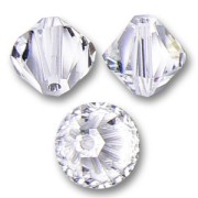 Toupies en cristal Swarovski 5328 4 mm Crystal x50