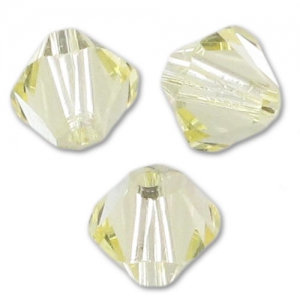 Peonzas de cristal Swarovski 5328 4 mm Jonquil x50