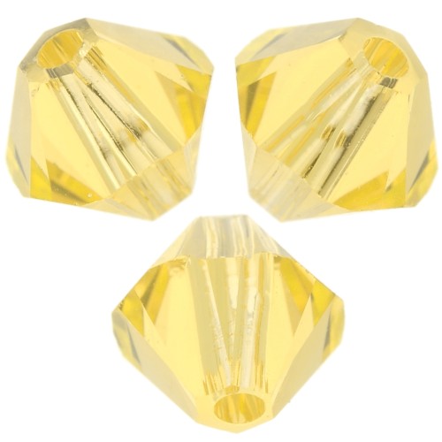 Toupies en cristal Swarovski 5328 4 mm Light Topaz x50