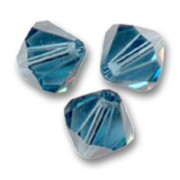 Peonzas de cristal Swarovski 5328 4 mm Montana x50