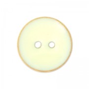 Botón de madera esmaltado 15 mm Ivoire x1