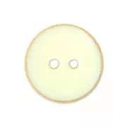 Botón de madera esmaltado 15 mm Ivoire x1