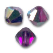 Toupies en cristal Swarovski 5328 4 mm Fuchsia Electra x50