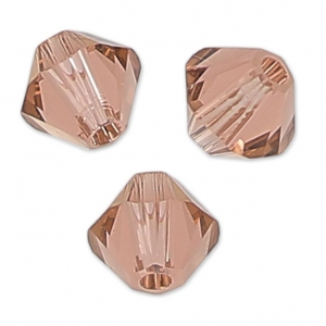 Toupies en cristal Swarovski 5328 4 mm Blush Rose x50