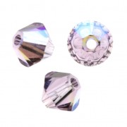 Peonzas de cristal Swarovski 5328 4 mm Light Amethyst Shimmer 2X x50
