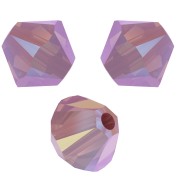 Peonzas de cristal Swarovski 5328 4 mm Rose Water Opal Shimmer 2X x50