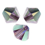 Tupis de cristal Swarovski 5328 4 mm Iris AB 2X x50