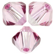 Peonzas de cristal Swarovski 5328 4 mm - Rosa oscuro x50