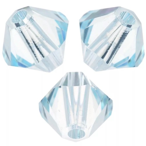 Peonzas de cristal Swarovski 5 mm Azore claro x20