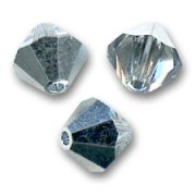 Peonzas de cristal Swarovski 5 mm Crystal Comet Argent Light x20