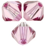 Tupis de cristal Swarovski 5328 5 mm - Dark Rose x20