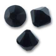Peonzas de cristal Swarovski 5328 6 mm Jet x20