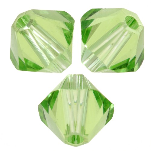Peonzas de cristal Swarovski 5328 6 mm - ReCreated Peridot x20