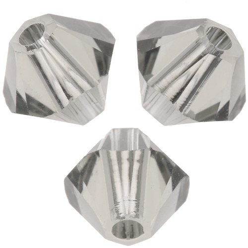 Peonzas de cristal Swarovski 5328 8 mm Diamante Negro x6