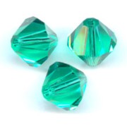 Toupies en cristal Swarovski 5328 8 mm Light Emerald x6|raw }}