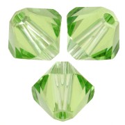 Peonzas de cristal Swarovski 5328 8 mm - ReCreated Peridot x6