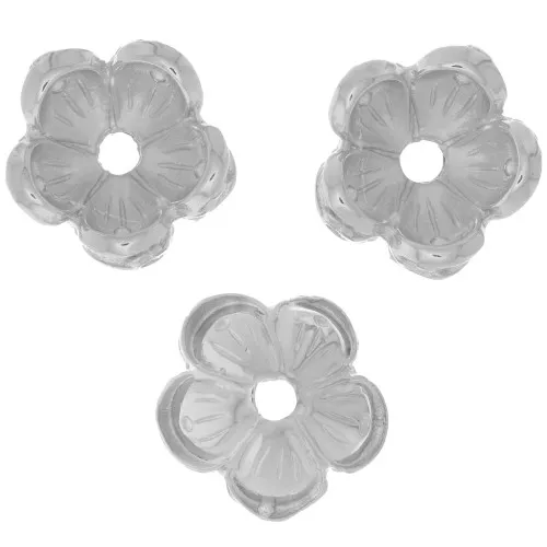Casquillas 15.5 mm - Plata Antigua x6