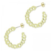 Pendientes criolas caladas 25 mm dorado x2|raw }}