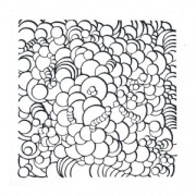 Placa de textura Cernit 9 cm Bubbles x1