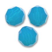 Cuentas redondas Swarovski 5000 4 mm Caribbean Blue Opal x20