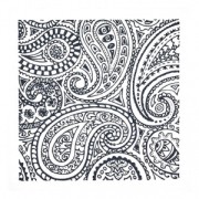 Placa de textura Cernit 9 cm Paisley x1