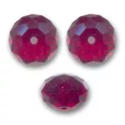 Cuenta redonda aplanada PureCrystal 5040 de 8 mm - Siam x1