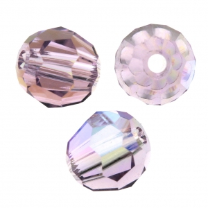 Cuentas redondas Swarovski 5000 4 mm Light Amethyst Shimmer x20