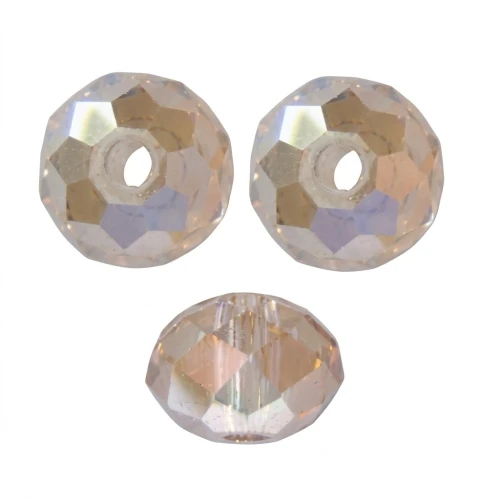 Redonda aplanada PureCrystal 5040 6 mm Crystal Golden Shadow x1
