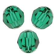 Swarovski 5000 perlas redondas 5 mm - Esmeralda x10