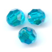 Bolas Swarovski 5000 6 mm Blue Zircon AB x6