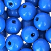 Redondas de madera 10 mm Azul duro x50