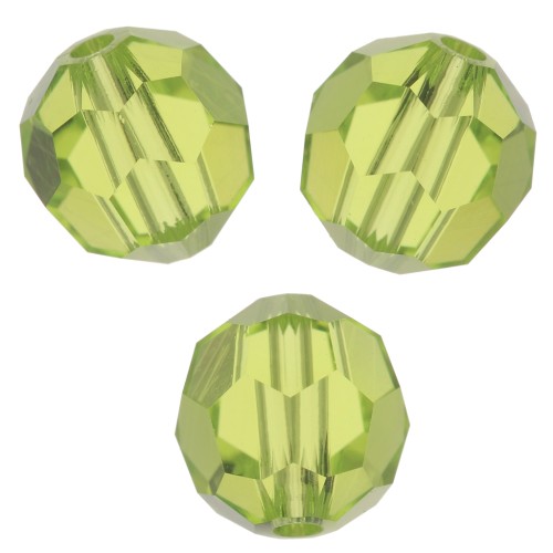 Swarovski 5000 perlas redondas de 6 mm - Citrus Green x6