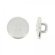 Botón redondo CCB 11.30 mm Gris Claro/Light Gold x1