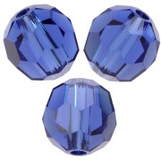 Swarovski 5000 perlas redondas de 6 mm - ReCreated Dark Sapphire x6