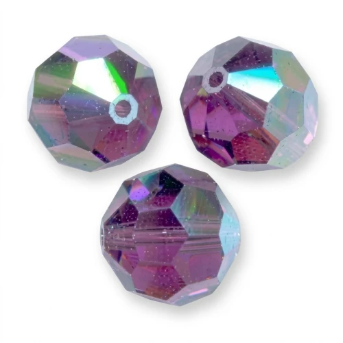Perla redonda Swarovski 5000 8 mm Amatista AB x1
