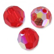 Cuenta redonda Swarovski 5000 8 mm Light Siam AB x1